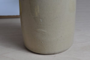 Beige Steingutbehälter S.R.D.