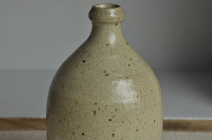 Beige Flasche aus Steingut