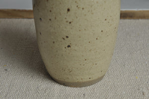 Beige Flasche aus Steingut